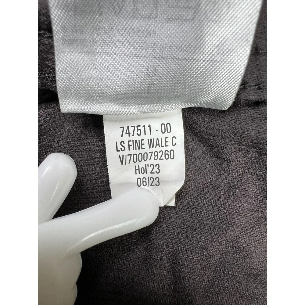 Banana Republic Shirt Men's Large Gray Corduroy Slim Fit Long Sleeve Button Up
